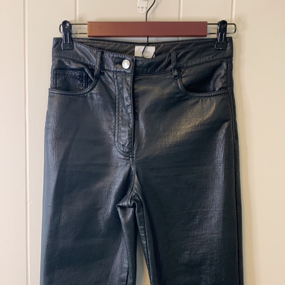 Wilfred Aritzia Melina Pants Faux Leather Size 4 - Picture 3 of 10